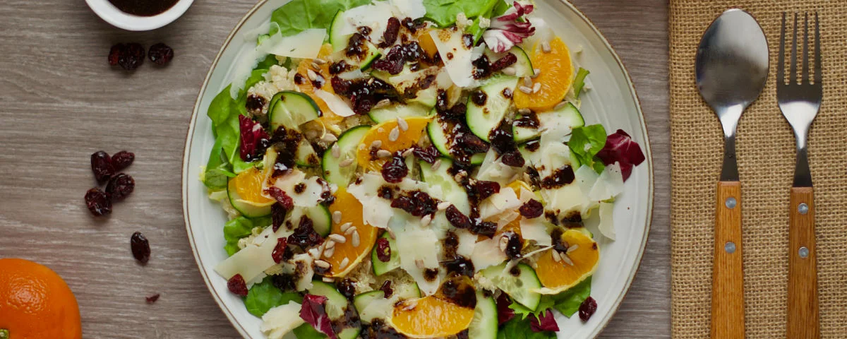 Recipe kit Mandarin spinach and cheese salad